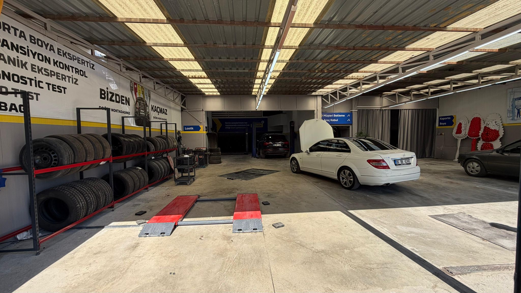 Nerex servis alanı genel görünüm